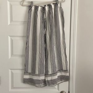 Black and White Striped Pants